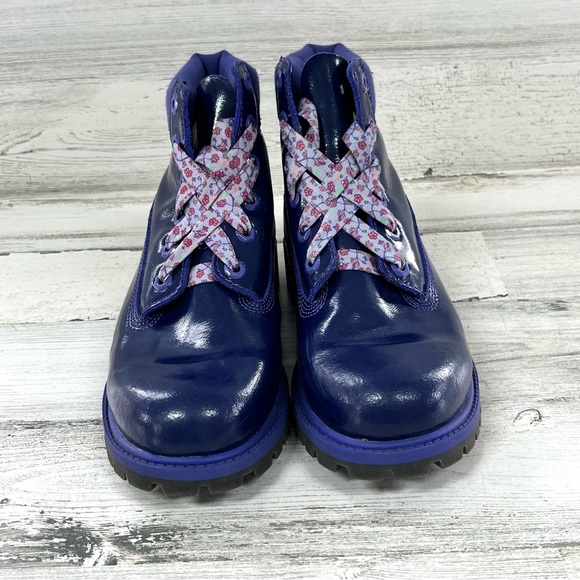 Timberland Girls Style 3391A Classic 6” Lace Up Waterproof Boots Size 5 - Picture 5 of 11